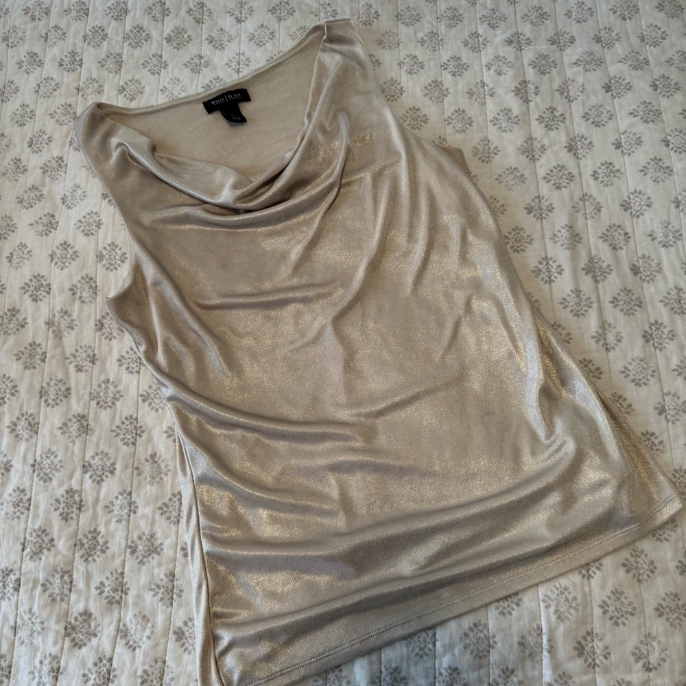 White House Black Market Gold Tank